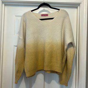 Yellow Ombré sweater